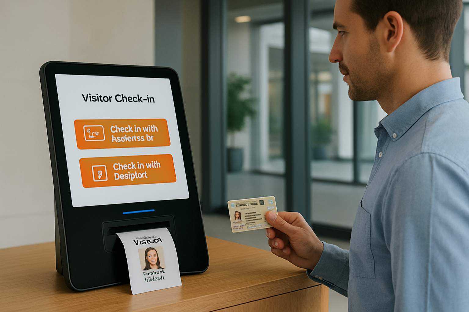 A professional document scanner scanning an Emirates ID